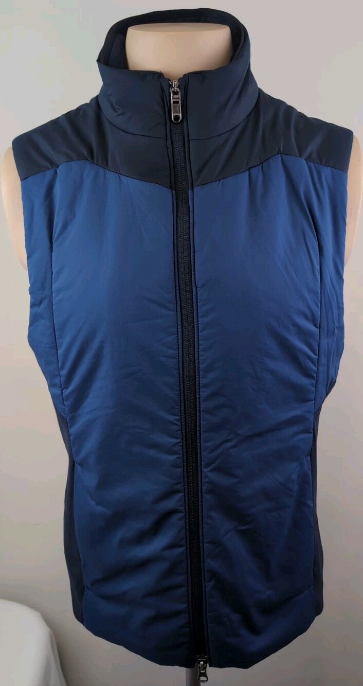 Lululemon Athletica Mens Mixed Blue Insulated Full Zip Vest Size Medium